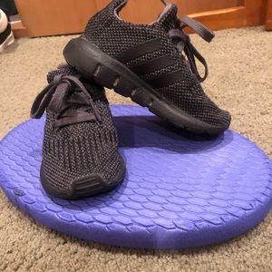 Toddler black adidas